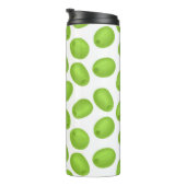 Patroon met groene olijven thermosbeker (Geroteerd rechts)