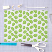 Patroon met groene olijven tissuepapier (Craft)
