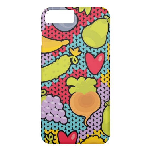 Patroon met groenten en fruit Case-Mate iPhone case (Achterkant)