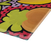 Patroon met groenten en fruit snijplank (Hoek)