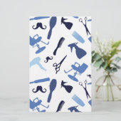 Patroon met haarsalon briefpapier (Staand voorkant)