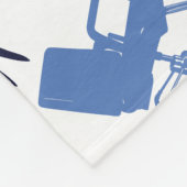 Patroon met haarsalon fleece deken (Hoek)