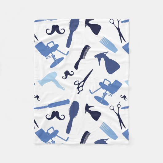 Patroon met haarsalon fleece deken (Voorkant)