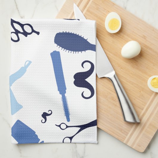 Patroon met haarsalon theedoek (Quarter Fold)