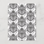 Patroon met handdoedel briefkaart (Voorkant)