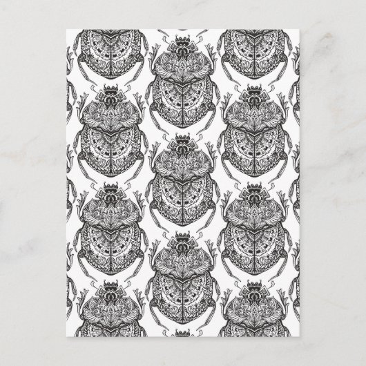 Patroon met handdoedel briefkaart (Voorkant)