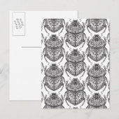 Patroon met handdoedel briefkaart (Voorkant / Achterkant)