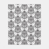 Patroon met handmatige balk fleece deken (Voorkant)