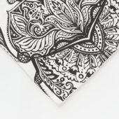 Patroon met handmatige balk fleece deken (Hoek)