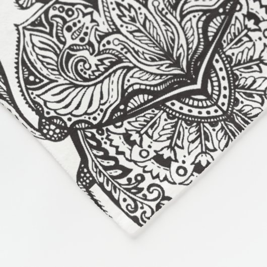 Patroon met handmatige balk fleece deken (Hoek)