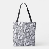 patroon met handtekening Banana Leaf Tote Bag (Achterkant)