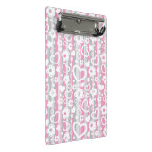 Patroon met hart en bloemen mini klembord (Schuin)