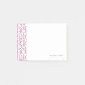 Patroon met hart en bloemen post-it® notes (Voorkant)
