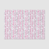 Patroon met hart en bloemen tissuepapier (Voorkant)