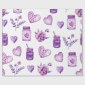 Patroon met harten voor Valentijnsdag Cadeaupapier (Vlak)