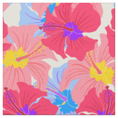 patroon met hibiscus stof (Close Up)