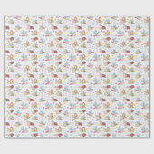 patroon met insecten cadeaupapier (Vlak)