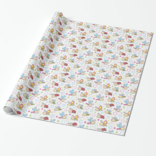 patroon met insecten cadeaupapier