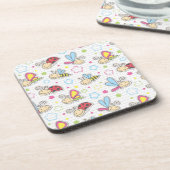 patroon met insecten drankjes onderzetter (Linkerzijde)