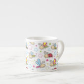 patroon met insecten espresso kop (Voorkant rechts)