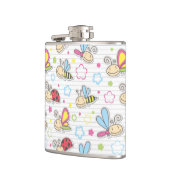 patroon met insecten heupfles (Links)
