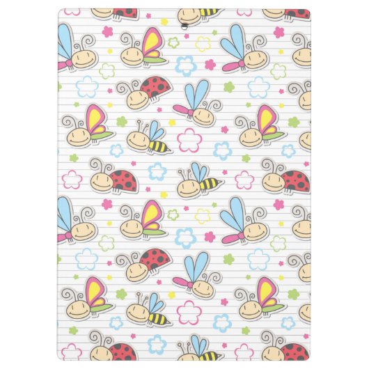 patroon met insecten klembord (Achterkant)