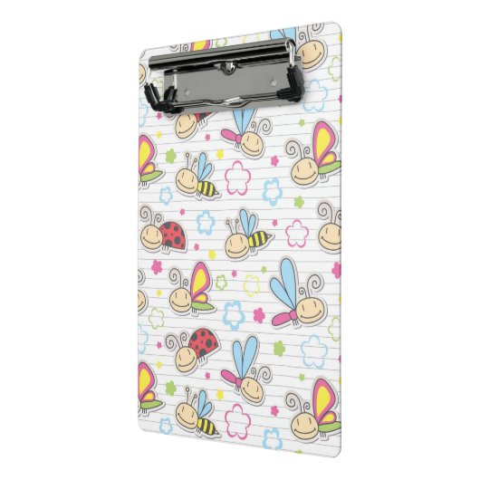 patroon met insecten mini klembord (Angled2)