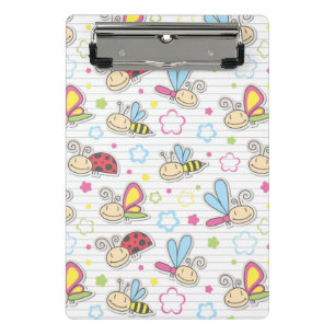 patroon met insecten mini klembord