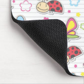 patroon met insecten muismat (Hoek)