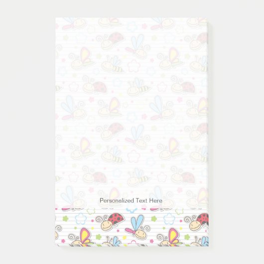 patroon met insecten post-it® notes (Voorkant)