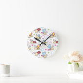 patroon met insecten ronde klok (Huis)