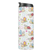 patroon met insecten thermosbeker (Geroteerd rechts)