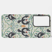 Patroon met ivoorsnavelspechten samsung galaxy hoesje (Achterkant horizontaal)