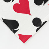 Patroon met kaartsymbolen afspelen fleece deken (Hoek)