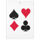 Patroon met kaartsymbolen afspelen klembord (Achterkant)