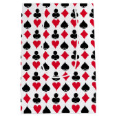 Patroon met kaartsymbolen afspelen medium cadeauzakje (Achterkant)