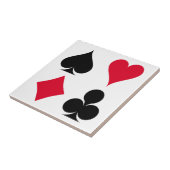 Patroon met kaartsymbolen afspelen tegeltje (Zijkant)