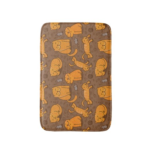 Patroon met katten badmat (Voorkant Verticaal)