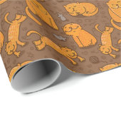Patroon met katten cadeaupapier (Rol Hoek)