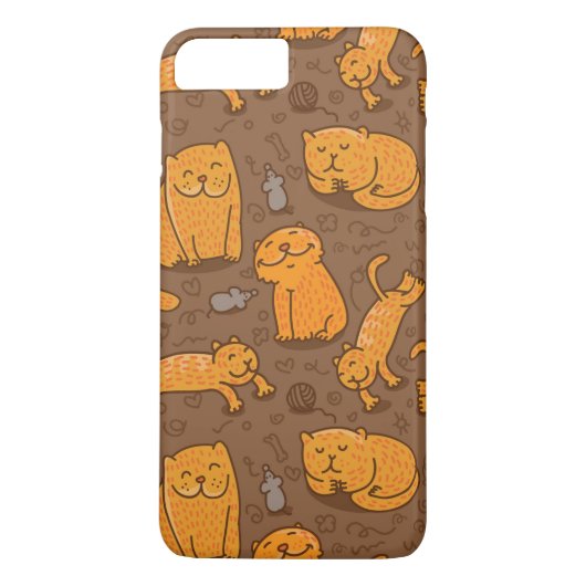 Patroon met katten Case-Mate iPhone case (Achterkant)