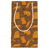 Patroon met katten klein cadeauzakje (Voorkant)