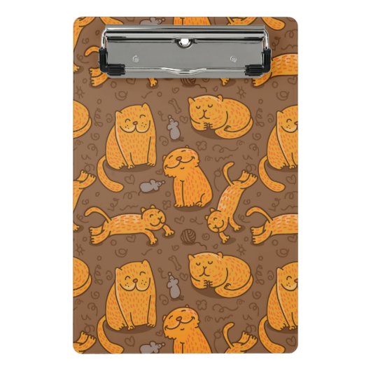Patroon met katten mini klembord (Voorkant)