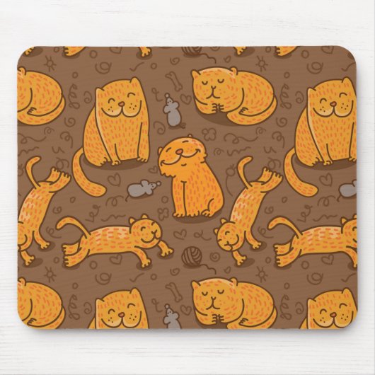 Patroon met katten muismat (Voorkant)