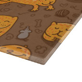 Patroon met katten snijplank (Hoek)