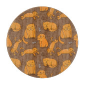 Patroon met katten snijplank (Voorkant)