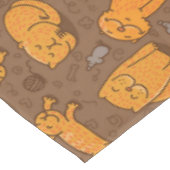 Patroon met katten tafelkleed (Gekanteld)