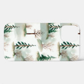 Patroon met kerstbomen, bomen en struiken. Bl Case-Mate iPhone Case (Achterkant (horizontaal))
