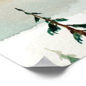 Patroon met kerstbomen, bomen en struiken. Bl Poster (Hoek)