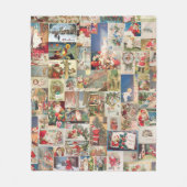 Patroon met kerstfeestelijke kerstcadeaukaarten fleece deken (Voorkant)