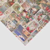 Patroon met kerstfeestelijke kerstcadeaukaarten tissuepapier (Detail)